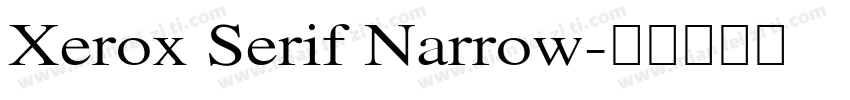 Xerox Serif Narrow字体转换